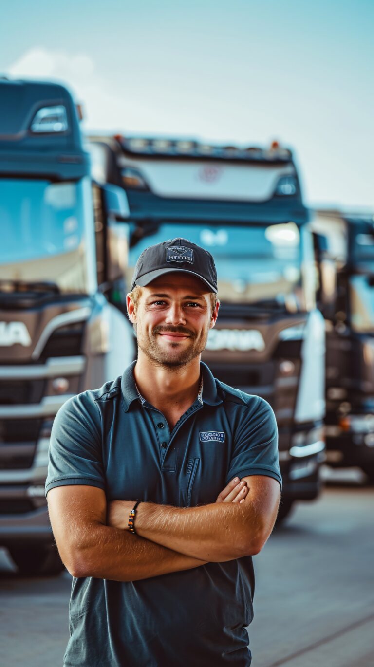 A man working as truck driver